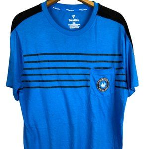 MEN'S SHORT SLEEVE TEE STRECTH COTTON LBLUE AND BLACK